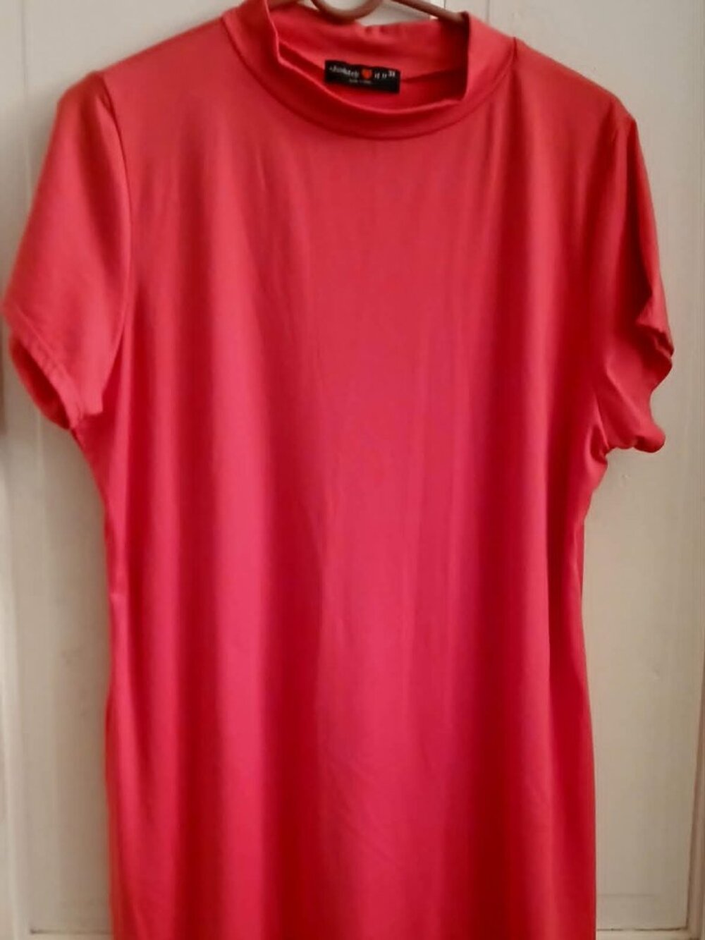 Pink/Coral Casual Dress (3X) by Absolutely Love It!